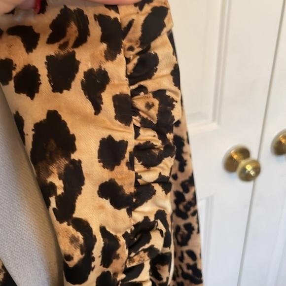 Musette Vintage Leopard Print Jacket Trimmed in Ruffles - Picture 4 of 11